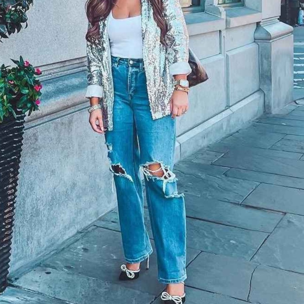 Wild Fable High Rise Straight Leg Jeans - Picture 5 of 12